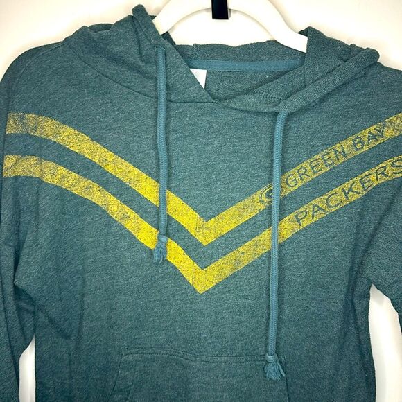 Green Bay Packers Arrow Hooded Pullover Sweatshirt Size Small - Picture 3 of 4